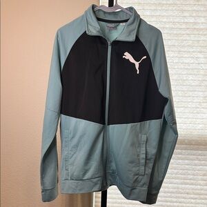 PUMA Men's Contrast 2.0 Colorblock Full Zip Track Jacket Size M